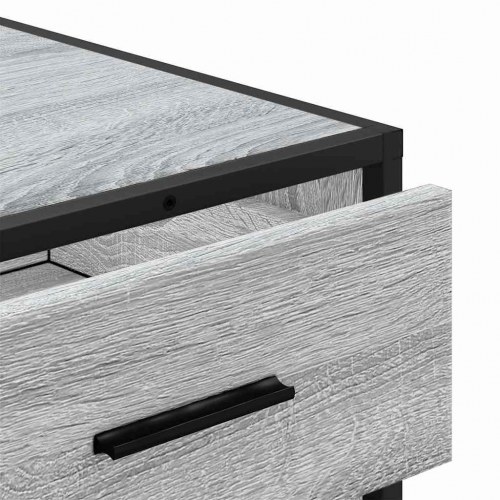 Kommode 70x41x70 cm konstrueret træ grå sonoma-eg