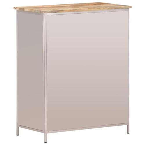Skænk 60x35x75 cm ru mangotræ og jern