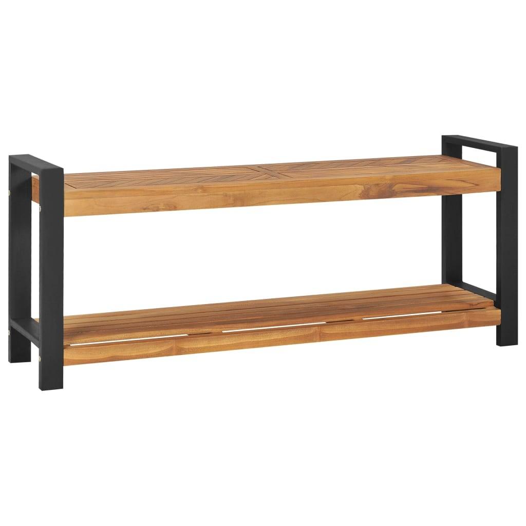 Bænk 120 cm massivt teaktræ