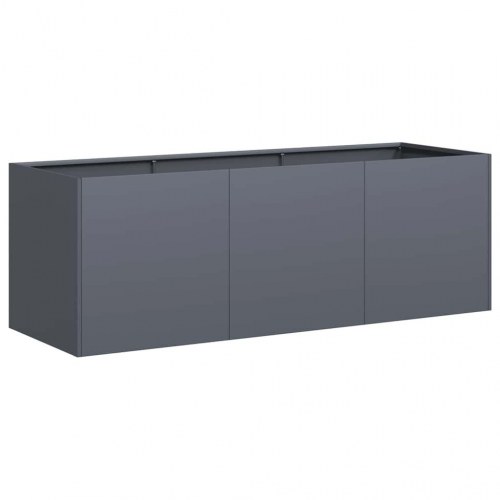 Plantekasse antracit 120 × 40 × 40 cm - koldvalset stål