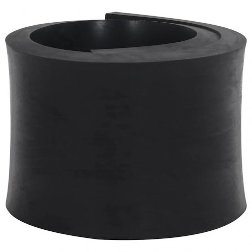 Gummikant til sneplov 120x15x2 cm sort