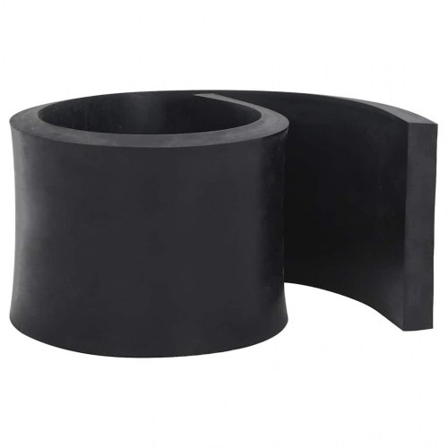 Gummikant til sneplov 120x15x2 cm sort