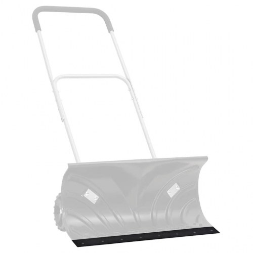 Gummikant til sneplov 120x15x2 cm sort