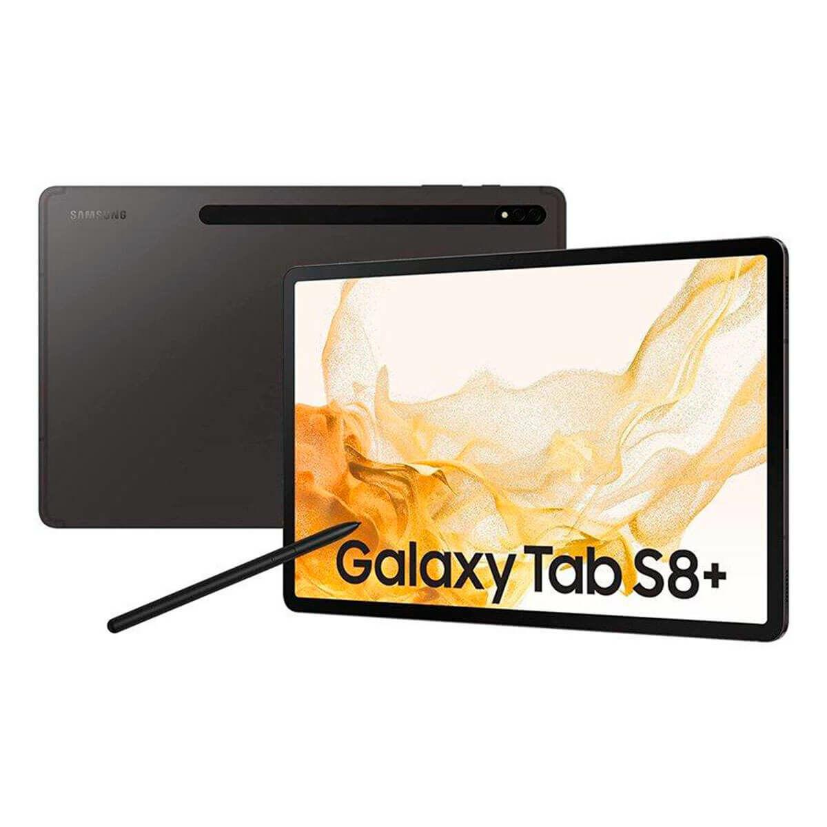 Tablet Samsung Galaxy Tab + Sm8450 8gb 128gb Ssd Qualcomm Snapdragon Gen Ram 128 Sort Stål