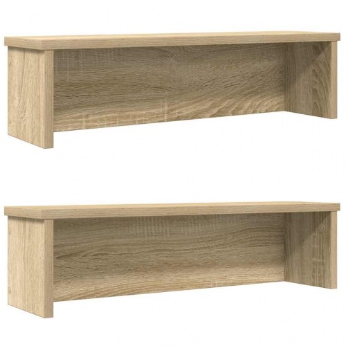 Køkkenreoler kan stables 2 stk. 50x15x16 cm sonoma-eg