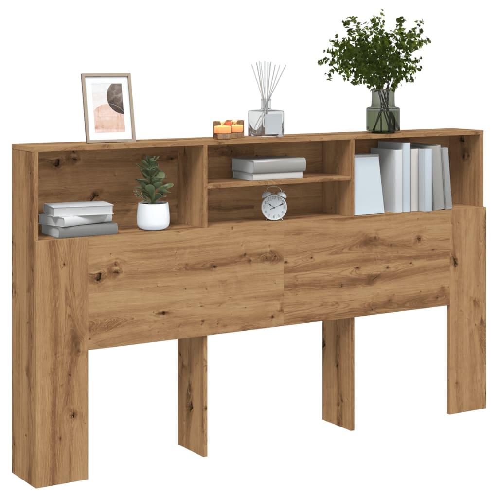 Sengegavl Med Opbevaring 100X19X103,5 Cm - artisan eg / 180 x 19 x 103.5 cm