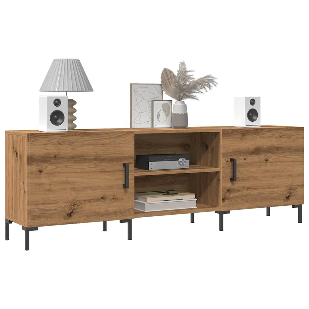 Tv-bord i konstrueret træ - kunsteg, 150 × 30 × 50 cm