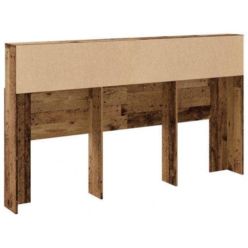 Sengegavl med opbevaring 180 x 19 x 103,5 cm - antikt træ