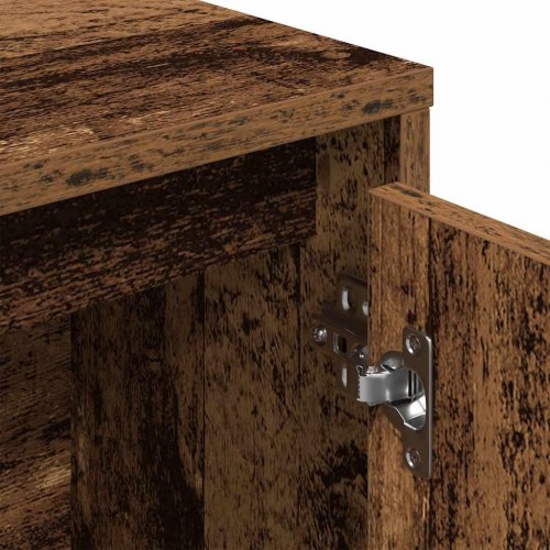 Bogreol 89x24x101,5 cm konstrueret træ gammelt trælook