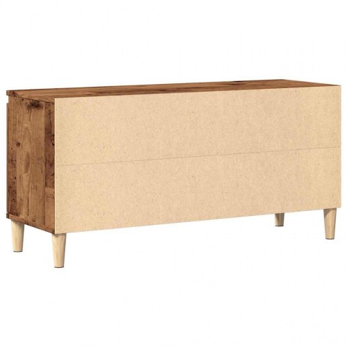 Tv-bord i konstrueret træ - 102×35×50 cm, antikt trælook