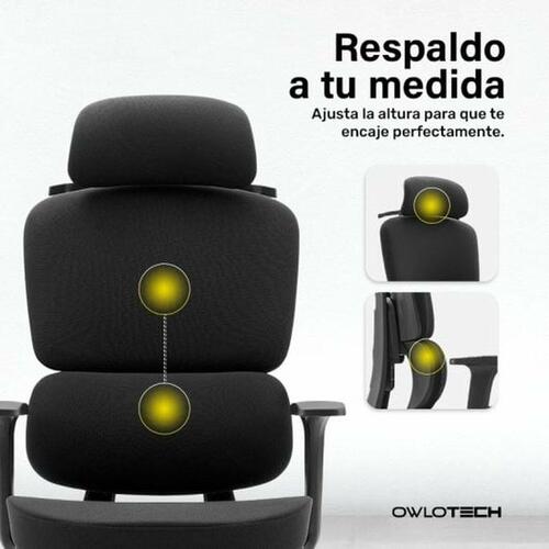 Kontorstol Owlotech Sort