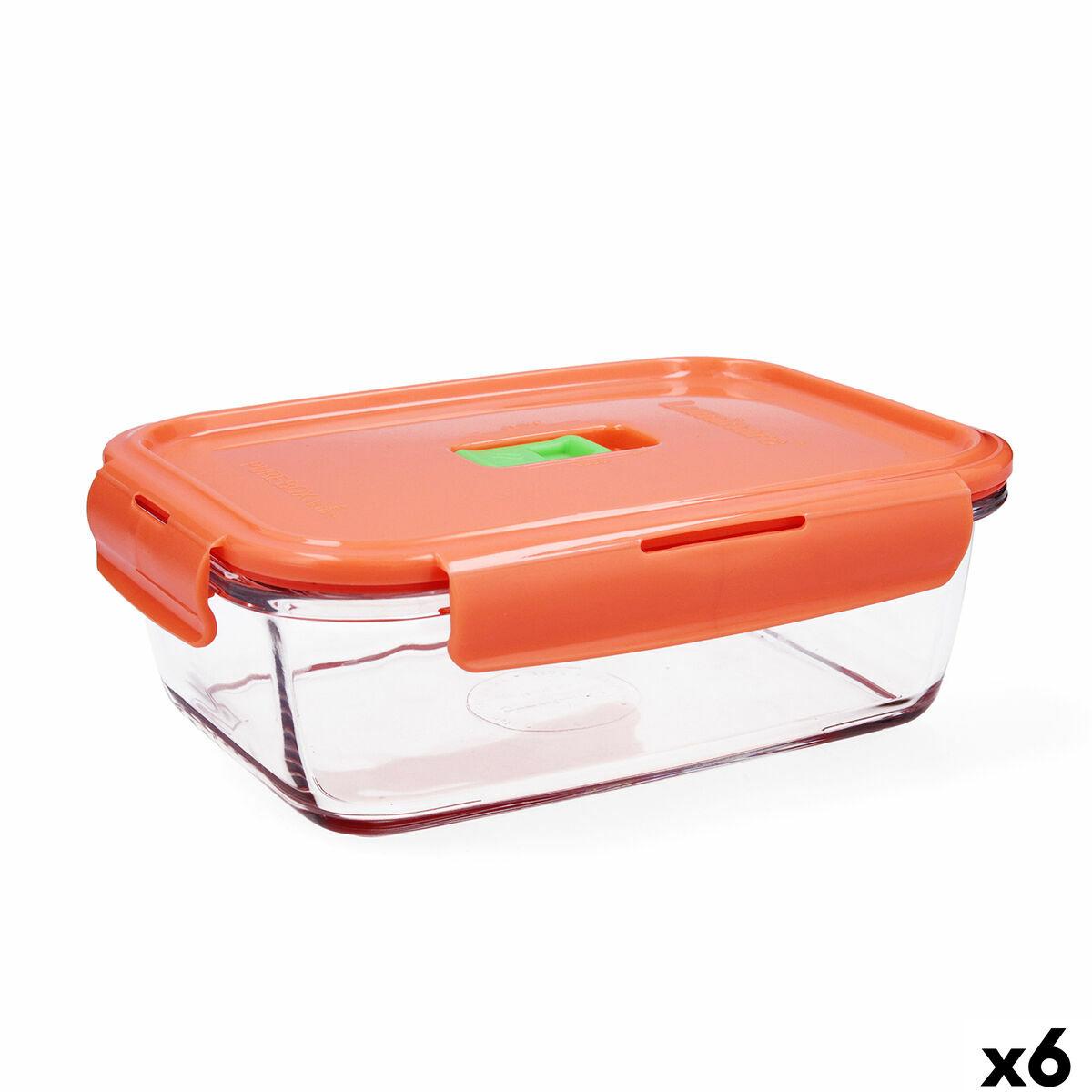 Hermetisk Madkasse Luminarc Pure Box Holy To Farvet Glas 1 22 L 6 Enheder