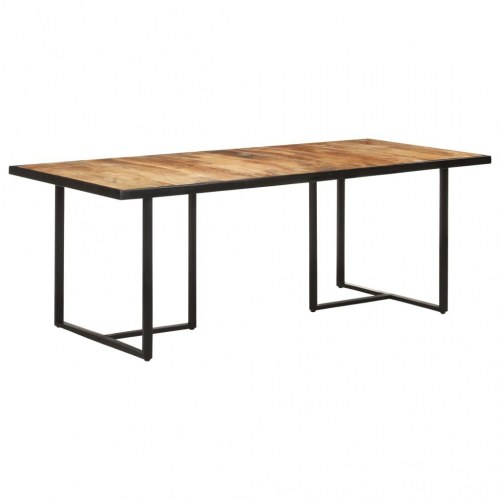 Spisebord 200 cm i ru mangotræ - industrielt design