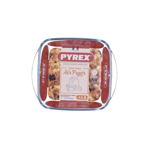Fad Pyrex Airfryer Gennemsigtig Glas 1 L 20 x 17 cm (10 enheder)