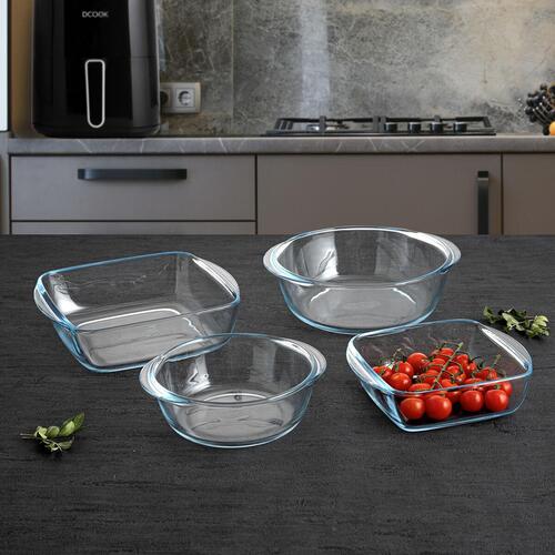 Fad Pyrex Airfryer Gennemsigtig Glas 1 L 20 x 17 cm (10 enheder)