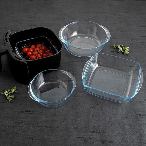 Fad Pyrex Airfryer Gennemsigtig Glas 1 L 20 x 17 cm (10 enheder)
