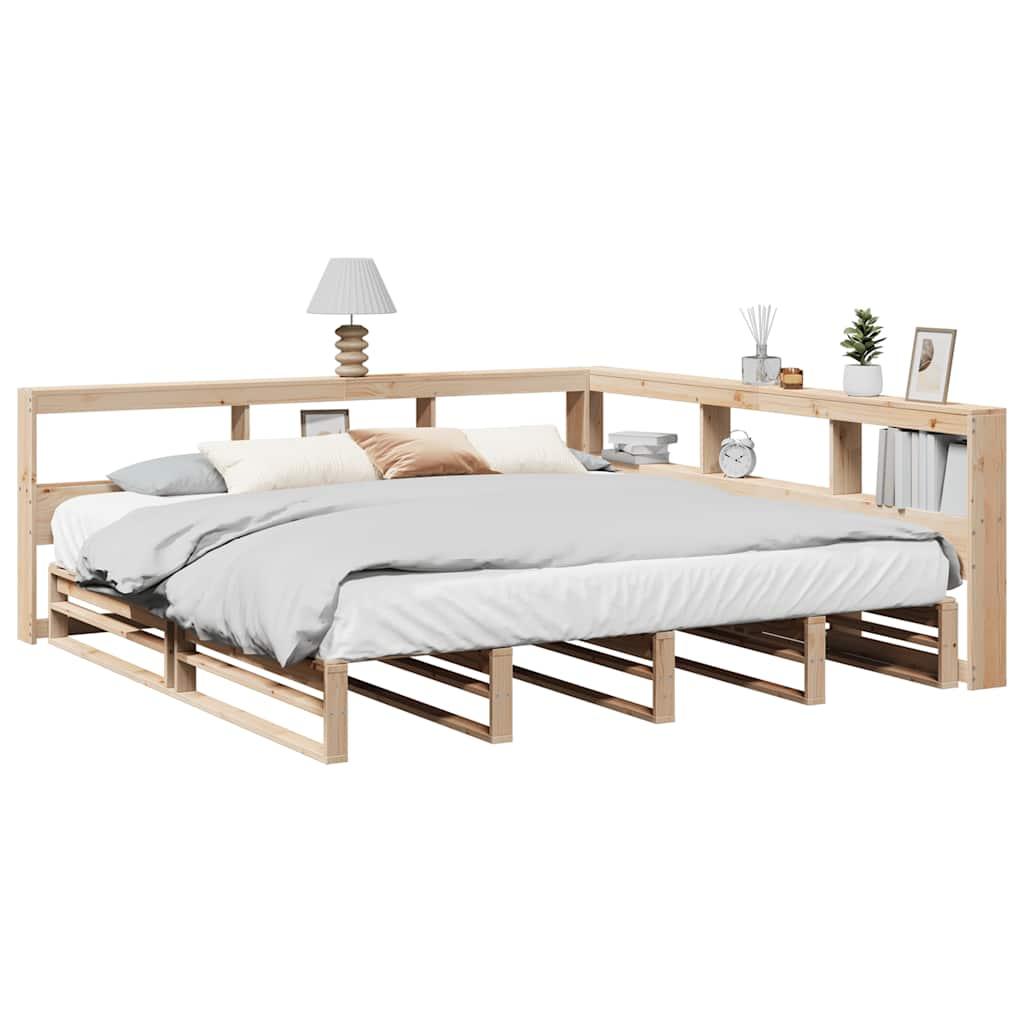 Seng Med Reol Uden Madras 180x200 Massivt Fyrretræ