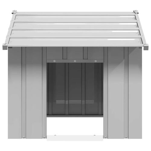 Hundehus med tag 85x107x81 cm galvaniseret stål