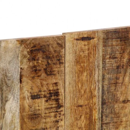 Sengegavl 120 cm i massivt ru mangotræ