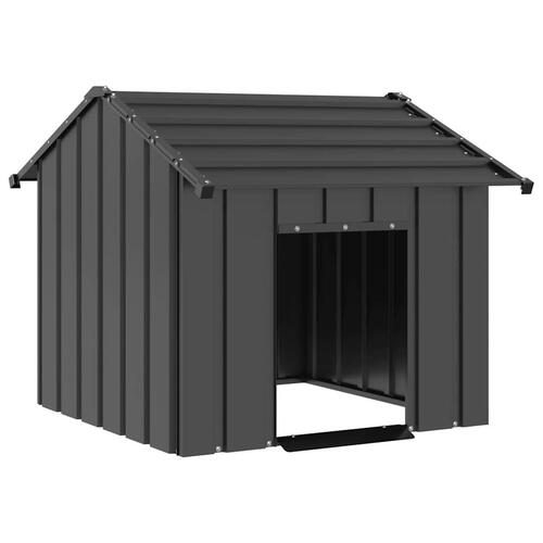 Hundehus med tag 85x107x81 cm galvaniseret stål