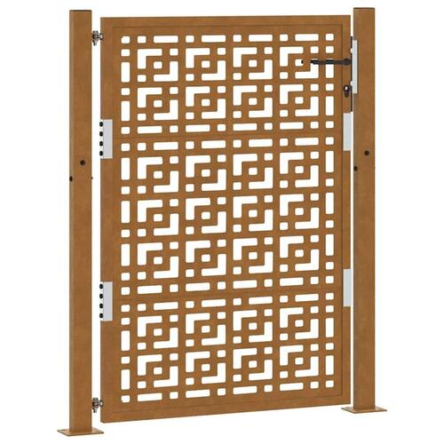 Havelåge 105x130 cm cortenstål krydsdesign