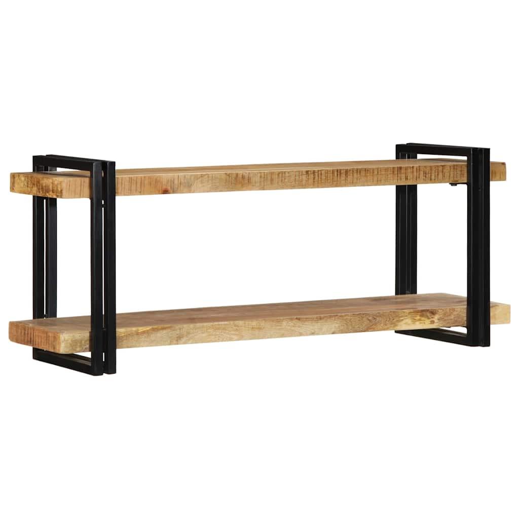 vidaXL væghylde 110x33x45 cm massivt ru mangotræ