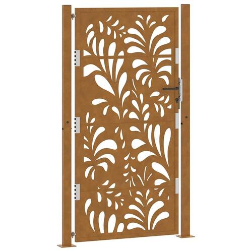 Havelåge 105x180 cm cortenstål bølgedesign