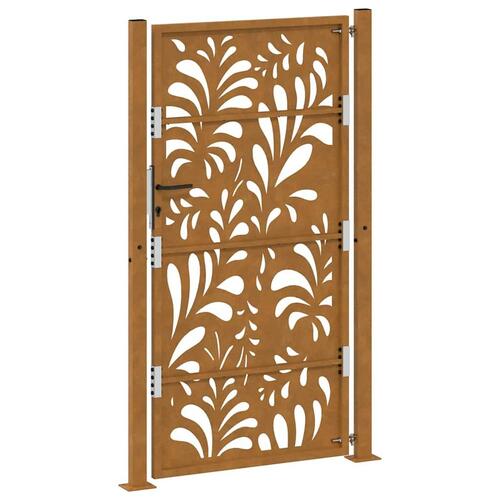 Havelåge 105x180 cm cortenstål bølgedesign
