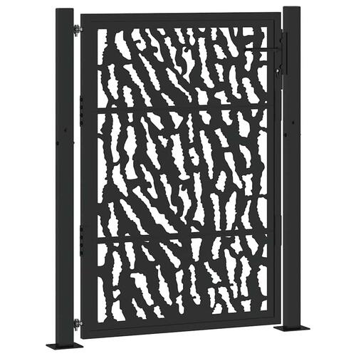 Havelåge 105x130 cm stål spor design sort