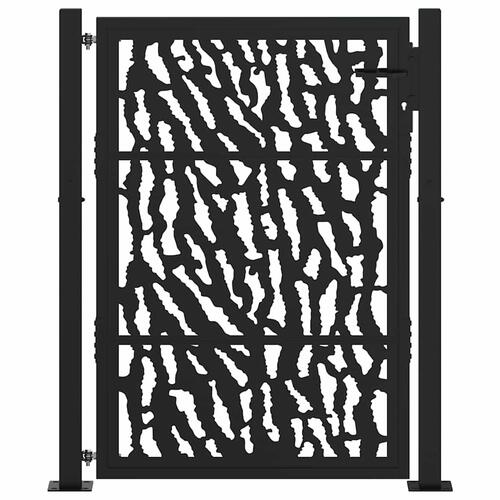 Havelåge 105x130 cm stål spor design sort