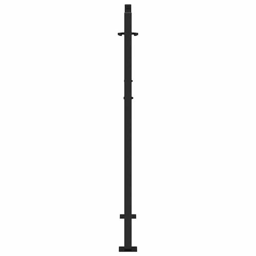 Havelåge 105x130 cm stål spor design sort