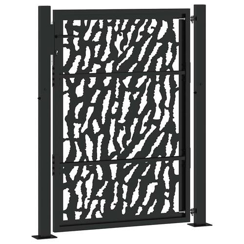 Havelåge 105x130 cm stål spor design sort