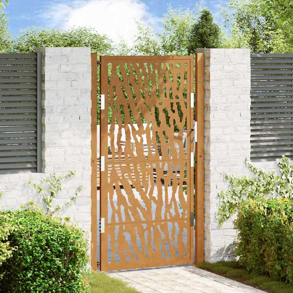 Havelåge 105x180 Cm Cortenstål Spor Design