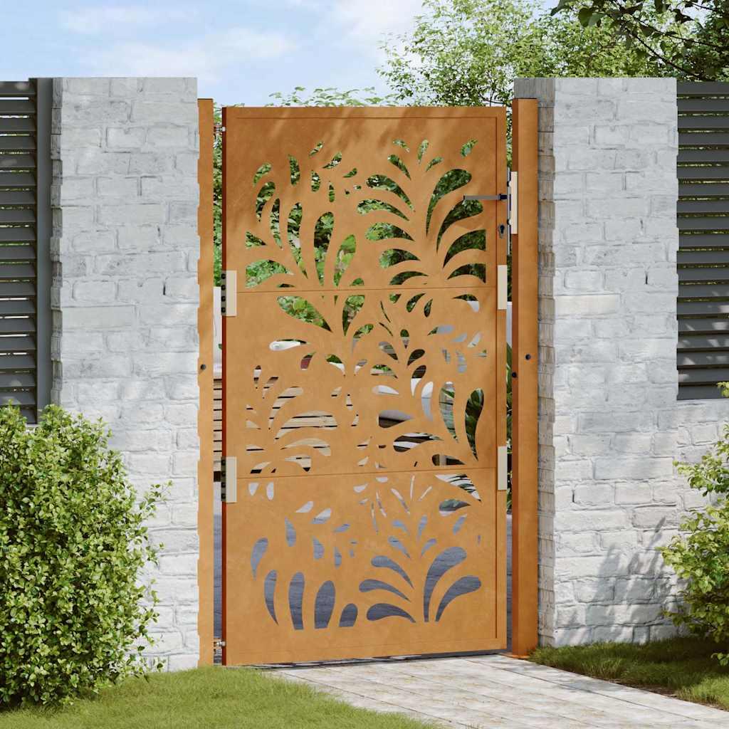 Havelåge 105x155 cm cortenstål bølgedesign