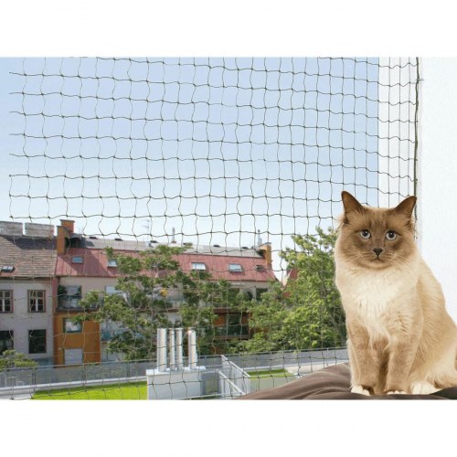 Kattesikkerhedsnet Trixie - Grøn nylon 6 × 3 m