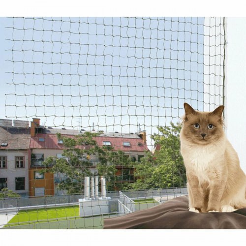 Kattesikkerhedsnet Trixie - Grøn nylon 6 × 3 m