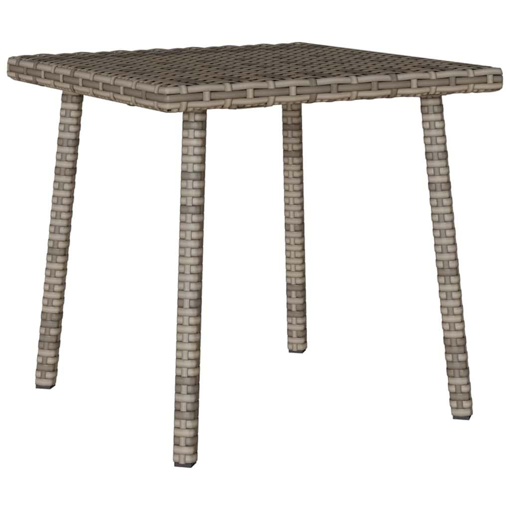Havesofabord Firkantet Polyrattan - Grå / 40 x 40 x 37 cm