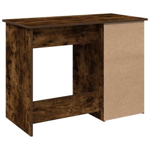 Skrivebord 102x50x75 cm konstrueret træ røget egetræsfarve
