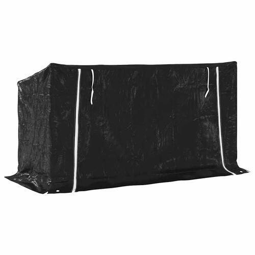Brændestativ med regnslag 200,5x80,5x110,5 cm galvaniseret stål