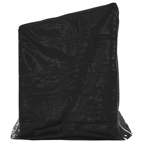 Brændestativ med regnslag 200,5x80,5x110,5 cm galvaniseret stål