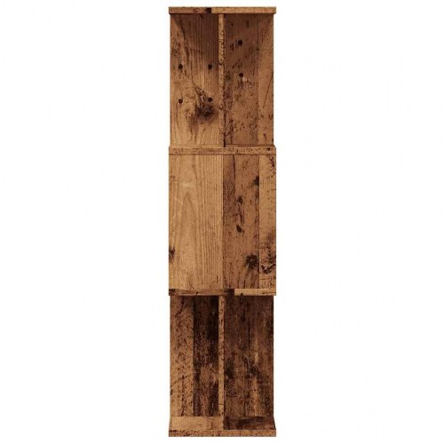 Bogskab/reol 80×24×96 cm i konstrueret træ - antikt træ
