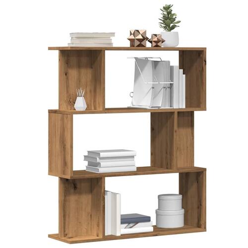 Bogskab 80x24x96 cm konstrueret træ kunsteg