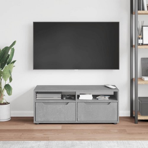 TV-bord VISNES 100 x 40 x 38 cm - betongrå
