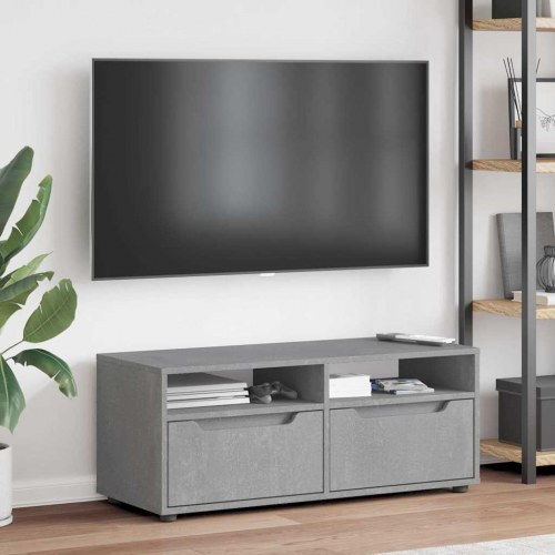 TV-bord VISNES 100 x 40 x 38 cm - betongrå