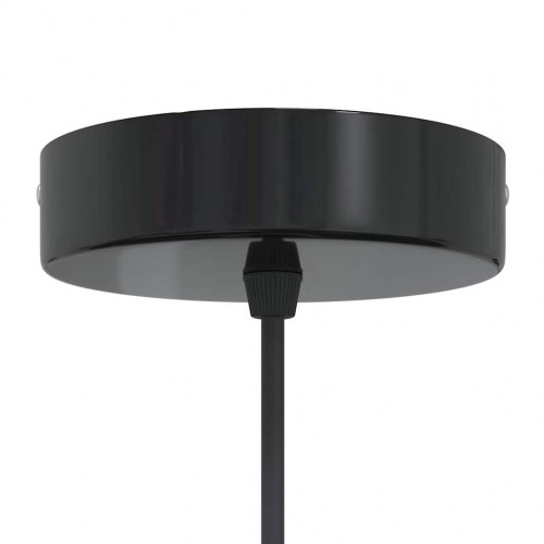 Pendellamper 2 stk højdejusterbar E27 Ø 30 cm metal sort