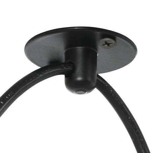 Pendellampe med 3 lampeholdere E27 metal sort