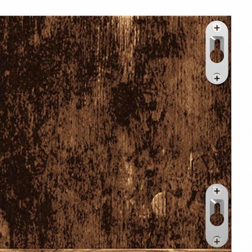 Cd-reol væghylde 75 × 18 × 18 cm i konstrueret træ - antikt træ