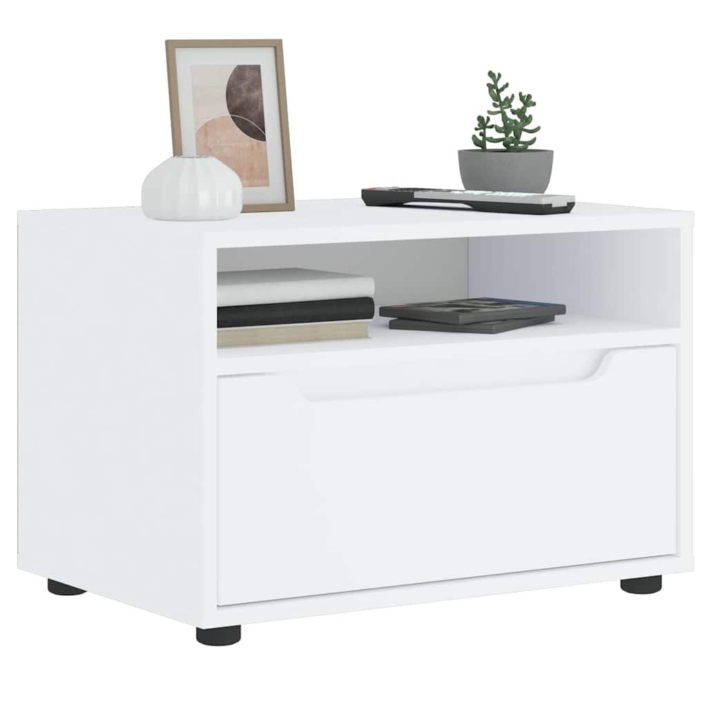 TV-bord VISNES 60x40x38 cm konstrueret træ hvid