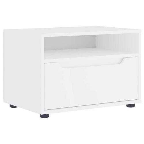 TV-bord VISNES 60x40x38 cm konstrueret træ hvid