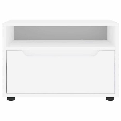 TV-bord VISNES 60x40x38 cm konstrueret træ hvid